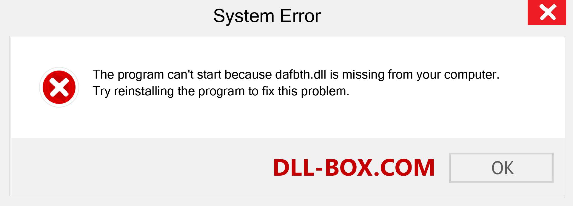  dafbth.dll file is missing?. Download for Windows 7, 8, 10 - Fix  dafbth dll Missing Error on Windows, photos, images