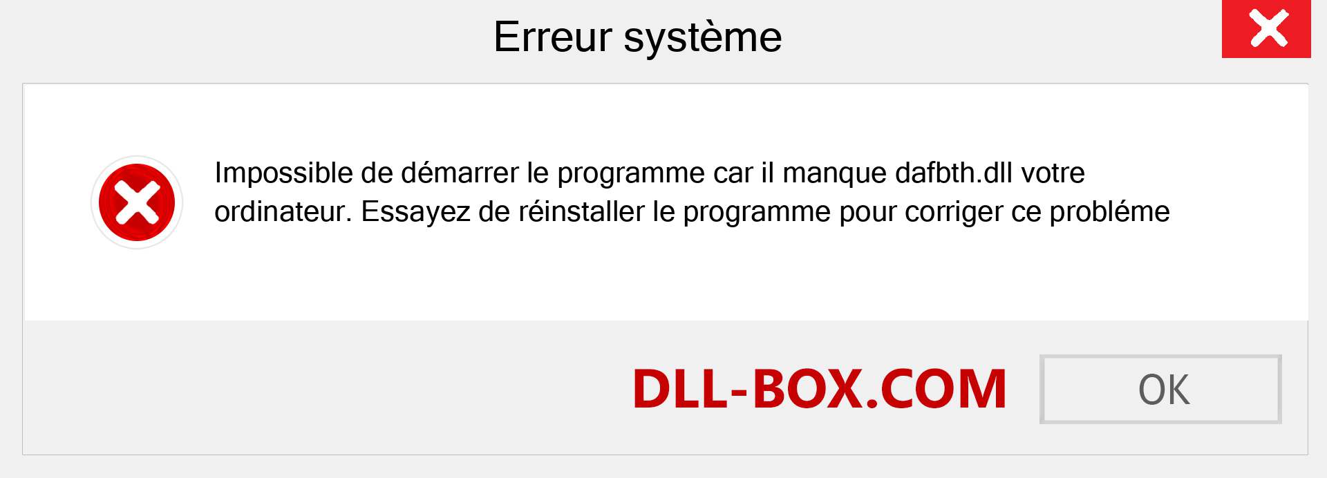 Le fichier dafbth.dll est manquant ?. Télécharger pour Windows 7, 8, 10 - Correction de l'erreur manquante dafbth dll sur Windows, photos, images